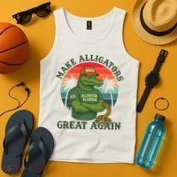 Make Alligators Great Again Alligator Alcatraz Funny Florida Everglades Tank Top thumb 4