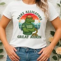 Make Alligators Great Again Alligator Alcatraz Funny Florida Everglades Women's T-Shirt thumb 2