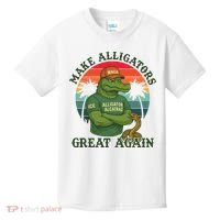 Make Alligators Great Again Alligator Alcatraz Funny Florida Everglades Kids T-Shirt thumb 0