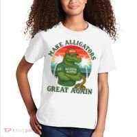 Make Alligators Great Again Alligator Alcatraz Funny Florida Everglades Kids T-Shirt thumb 2