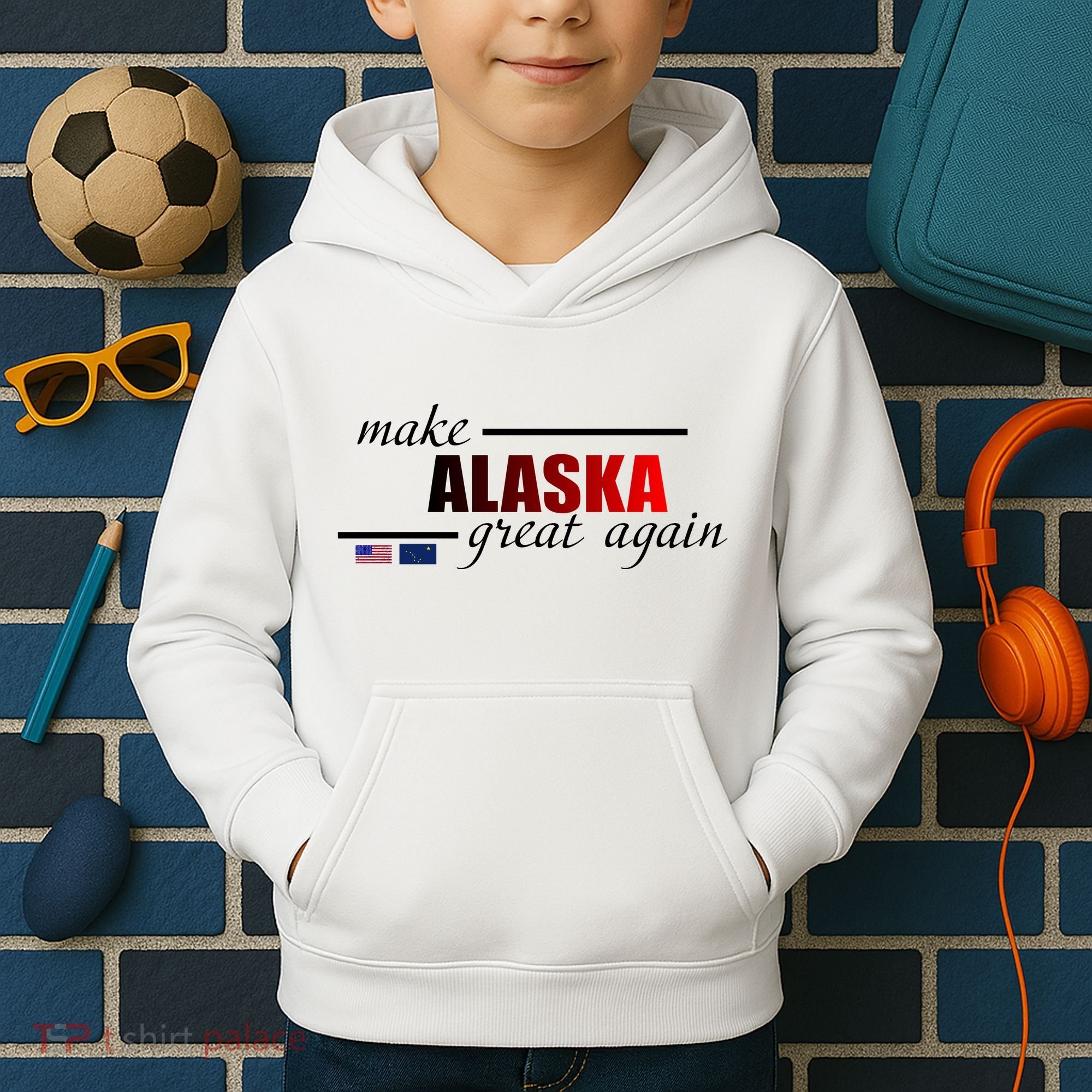 Make Alaska Great Again Kids Hoodie