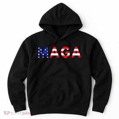 MAGA American Flag Hoodie