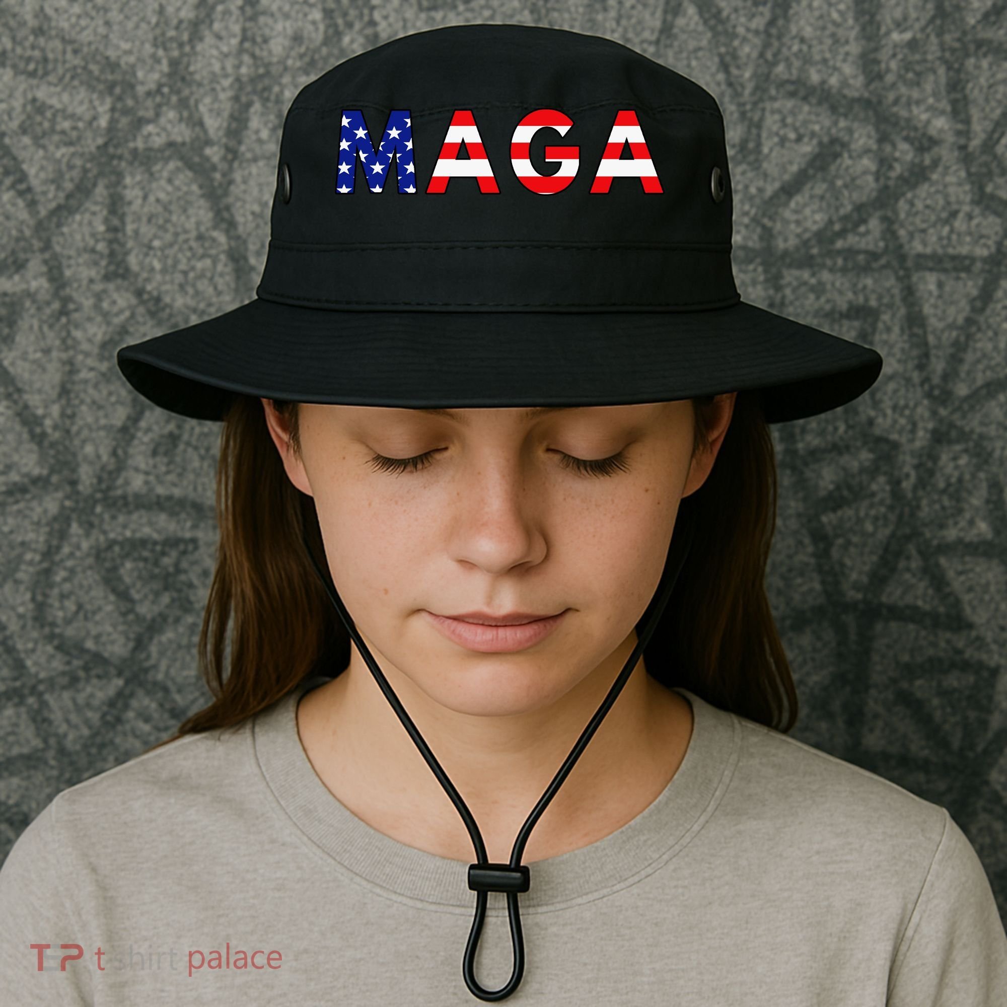 MAGA American Flag Bucket Hat