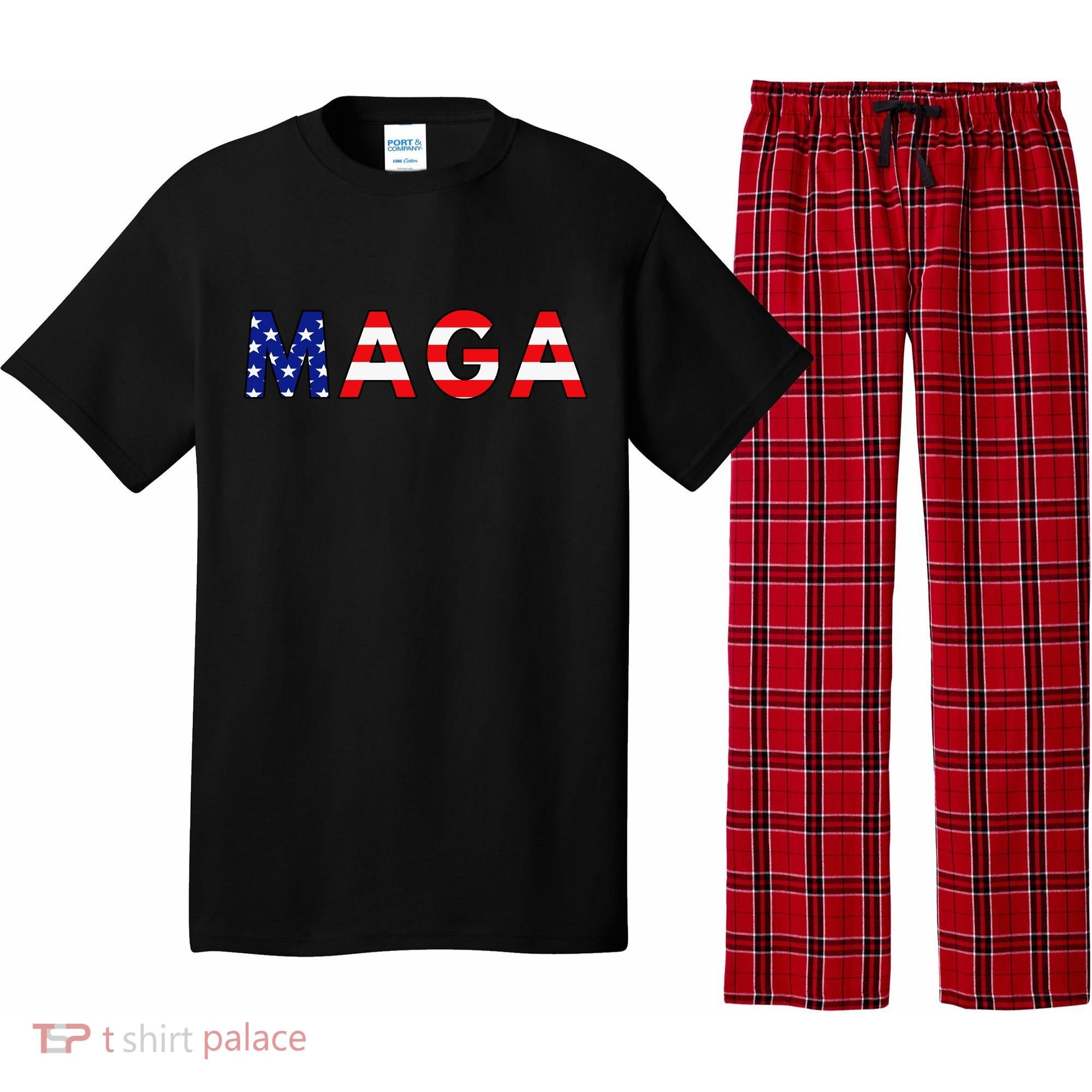 MAGA American Flag Pajama Set