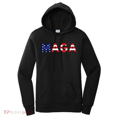 MAGA American Flag Women's Hoodie