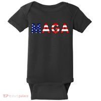 MAGA American Flag Baby Bodysuit thumb 0