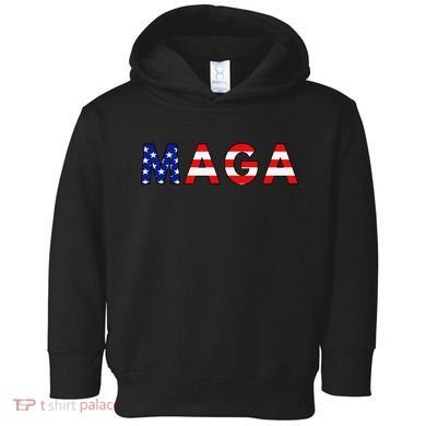 MAGA American Flag Toddler Hoodie