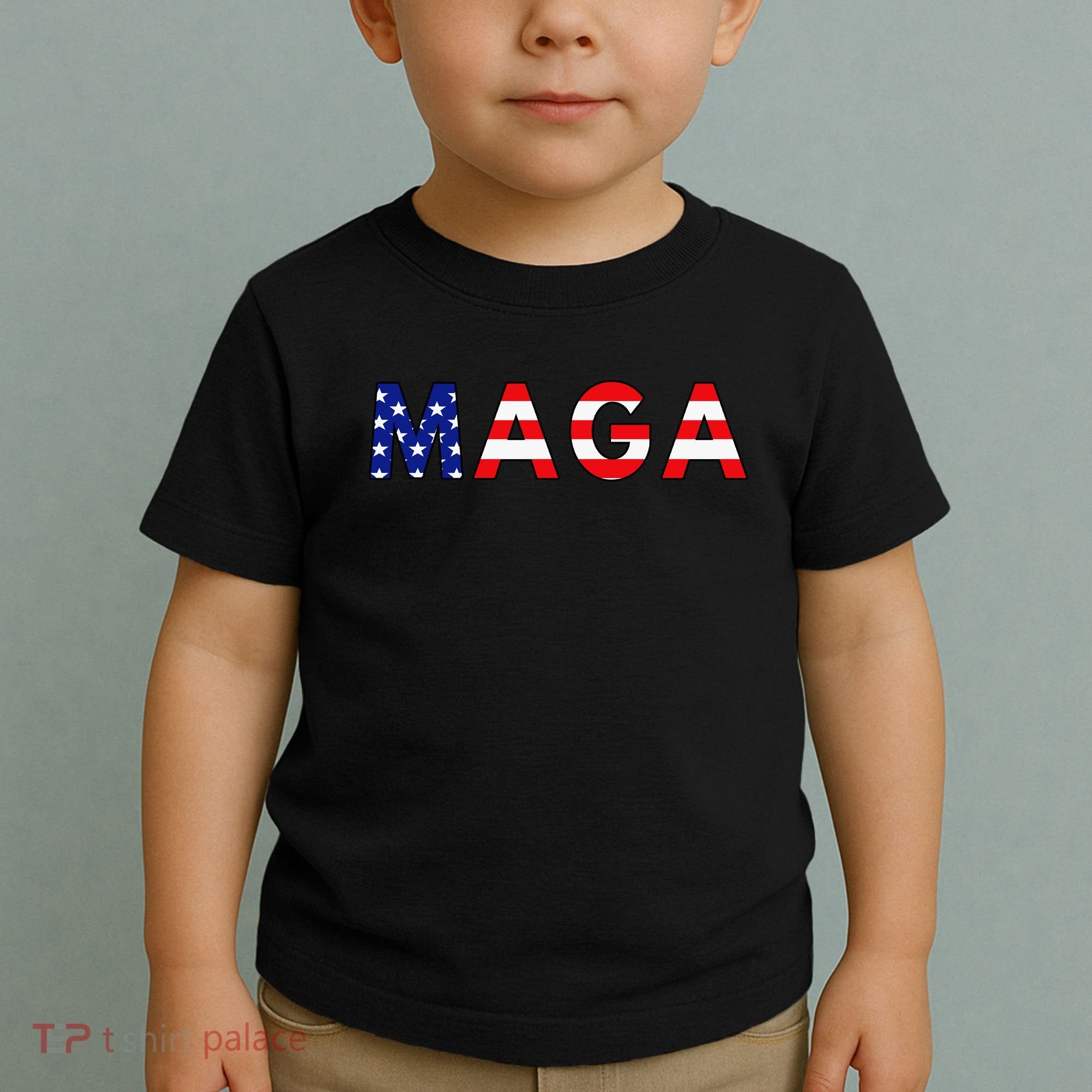 MAGA American Flag Toddler T-Shirt