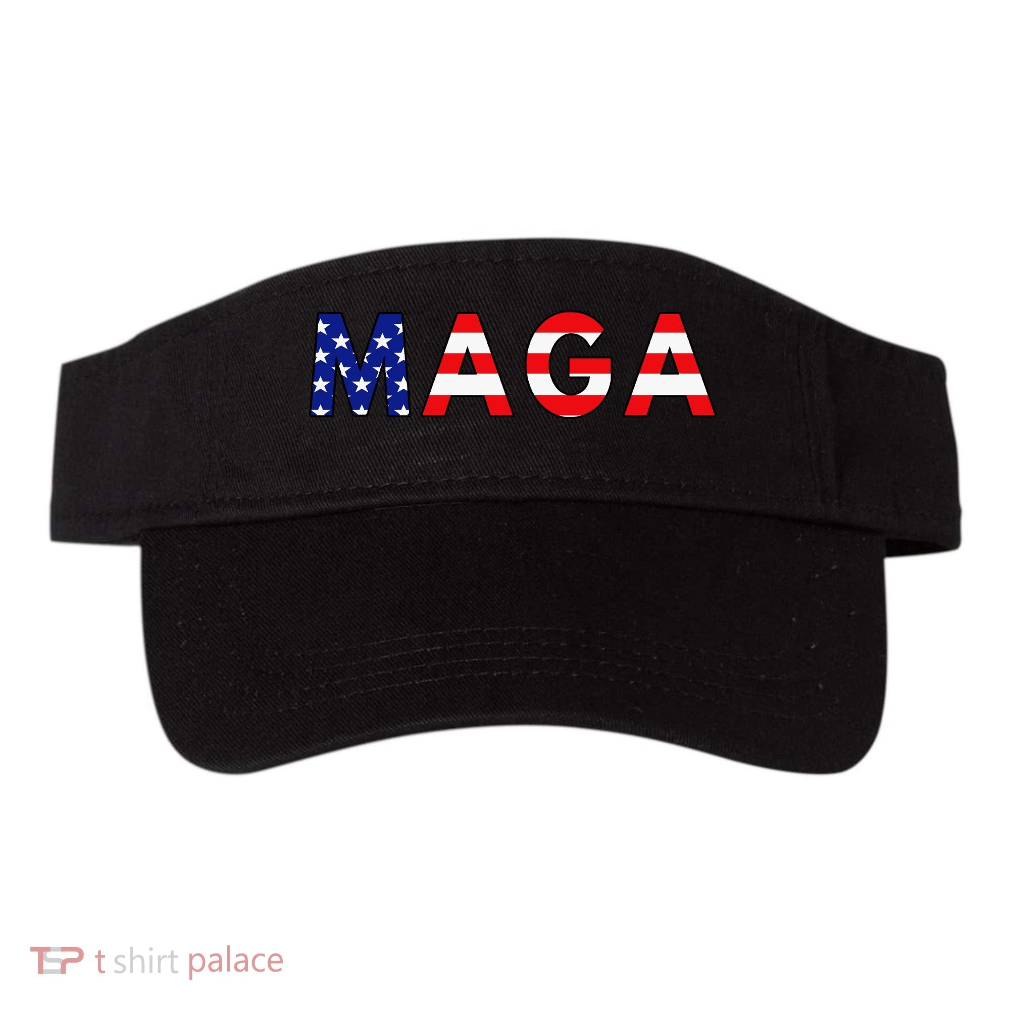 MAGA American Flag Visor