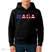 MAGA American Flag Kids Hoodie thumb 4