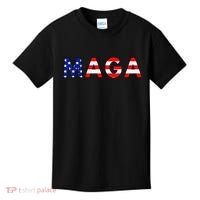 MAGA American Flag Kids T-Shirt thumb 0