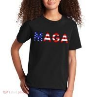 MAGA American Flag Kids T-Shirt thumb 2
