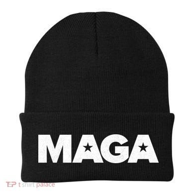 MAGA Distressed Logo Make America Great Again Beanie