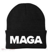 MAGA Distressed Logo Make America Great Again Beanie thumb 0