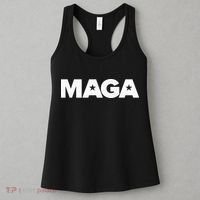 MAGA Distressed Logo Make America Great Again Women's Tank Top thumb 3