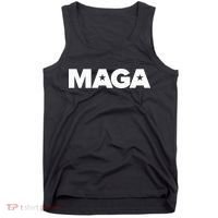 MAGA Distressed Logo Make America Great Again Tank Top thumb 0