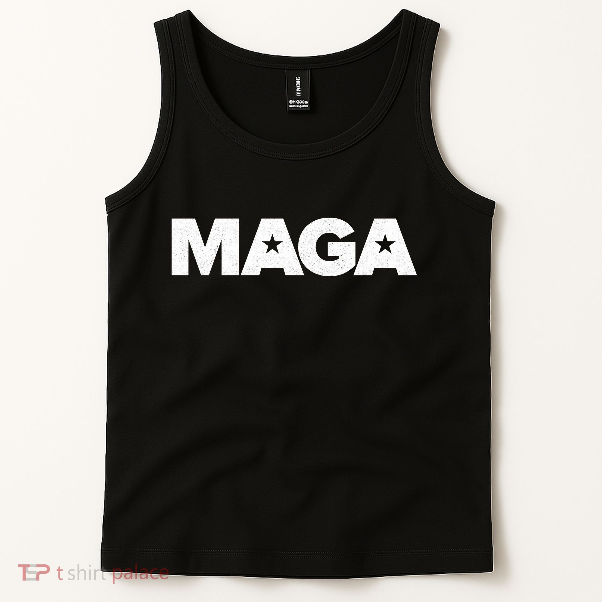 MAGA Distressed Logo Make America Great Again Tank Top