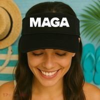 MAGA Distressed Logo Make America Great Again Visor thumb 2