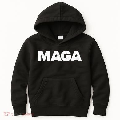 MAGA Distressed Logo Make America Great Again Kids Hoodie