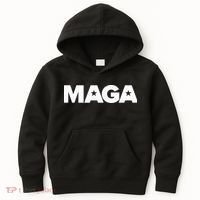 MAGA Distressed Logo Make America Great Again Kids Hoodie thumb 0