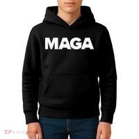 MAGA Distressed Logo Make America Great Again Kids Hoodie thumb 4