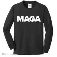 MAGA Distressed Logo Make America Great Again Kids Long Sleeve Shirt thumb 0