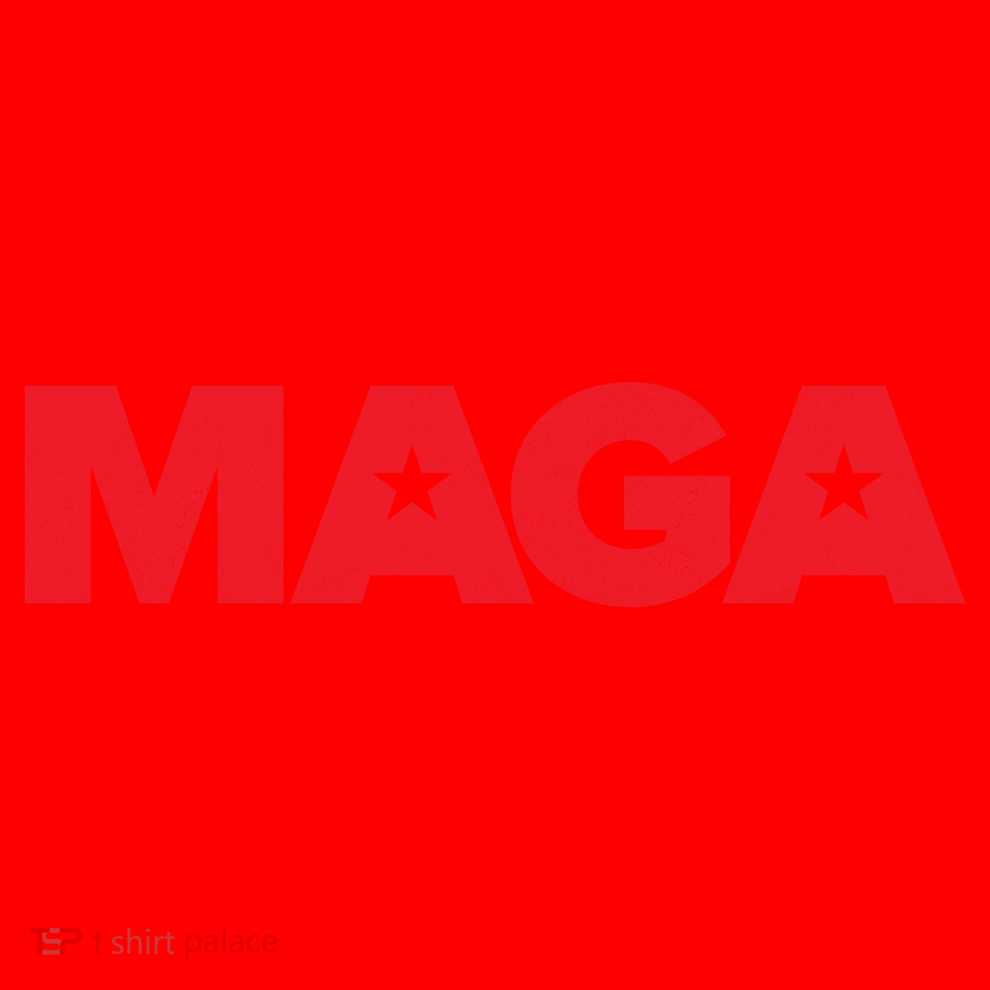 MAGA Distressed Logo Make America Great Again Santa Hat