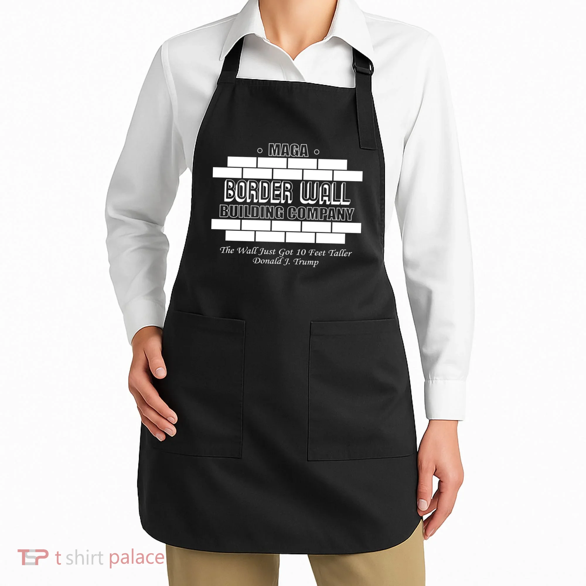 MAGA Donald Trump Border Wall Construction Apron