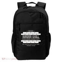 MAGA Donald Trump Border Wall Construction Backpack thumb 0