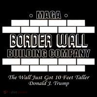 MAGA Donald Trump Border Wall Construction Button thumb 1