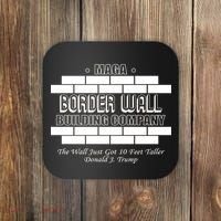 MAGA Donald Trump Border Wall Construction Coaster thumb 0