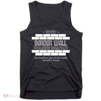 MAGA Donald Trump Border Wall Construction Tank Top thumb 0