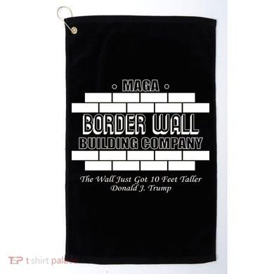 MAGA Donald Trump Border Wall Construction Golf Towel