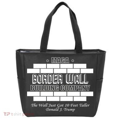 MAGA Donald Trump Border Wall Construction Tote Bag