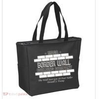 MAGA Donald Trump Border Wall Construction Tote Bag thumb 2