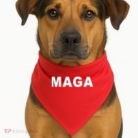 MAGA Make America Great Again President Donald Trump USA-Made Doggie Bandana thumb 1
