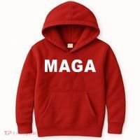 MAGA Make America Great Again President Donald Trump Kids Hoodie thumb 0