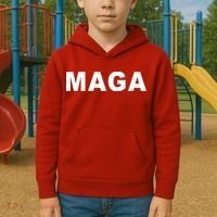 MAGA Make America Great Again President Donald Trump Kids Hoodie thumb 2