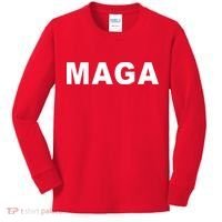 MAGA Make America Great Again President Donald Trump Kids Long Sleeve Shirt thumb 0