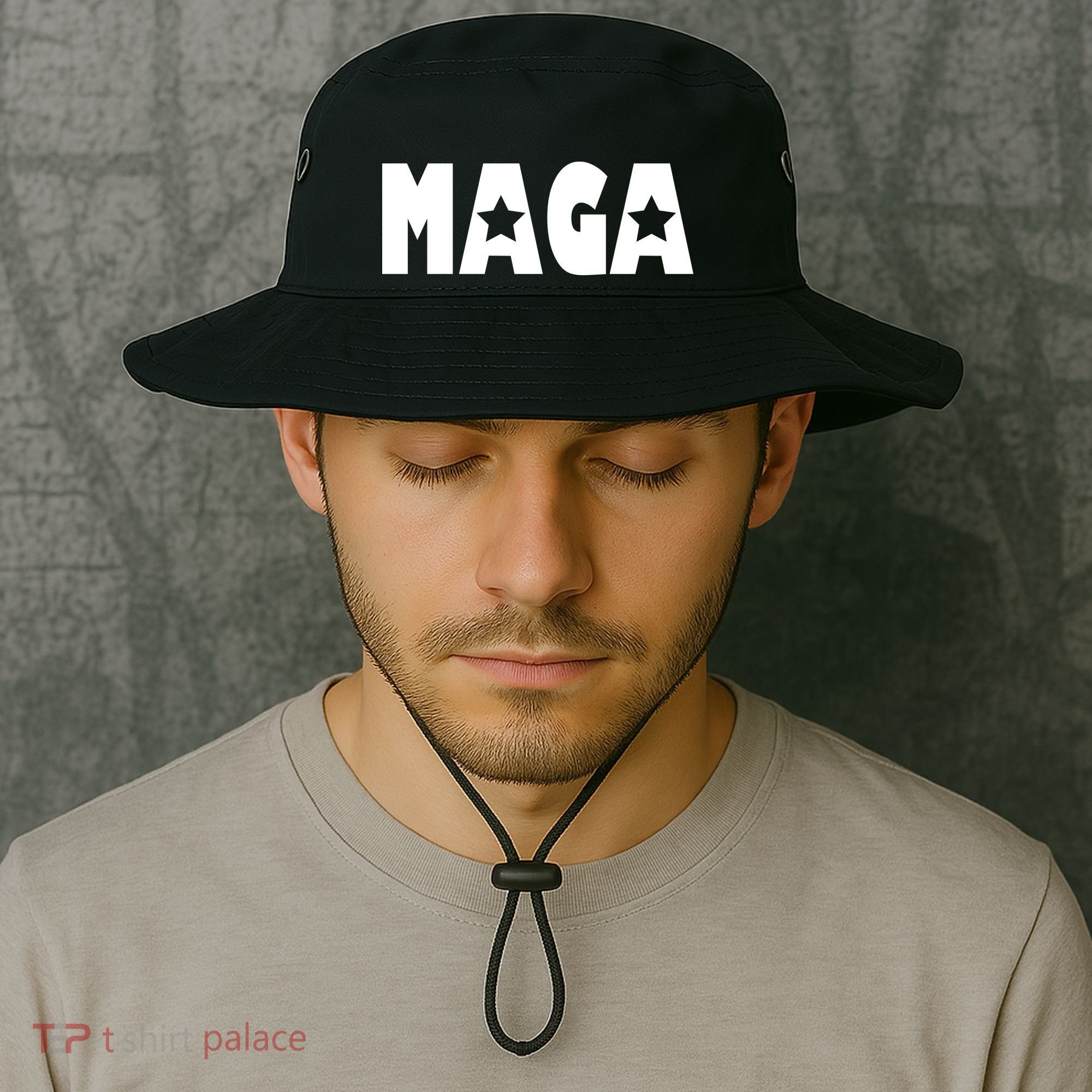 MAGA Star Logo Make America Great Again Bucket Hat