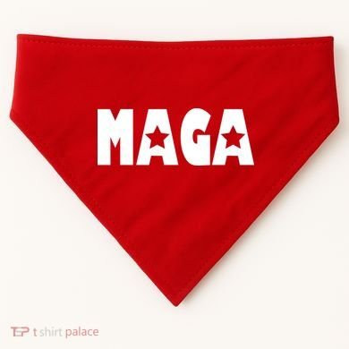 MAGA Star Logo Make America Great Again USA-Made Doggie Bandana