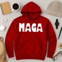 MAGA Star Logo Make America Great Again Hoodie thumb 3