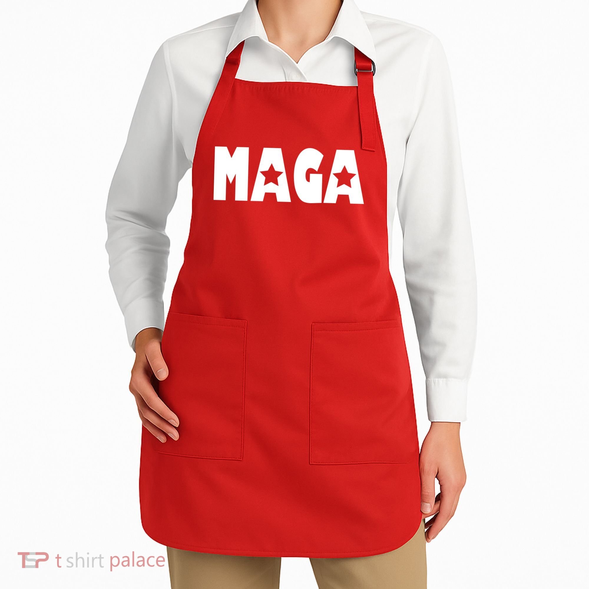 MAGA Star Logo Make America Great Again Apron