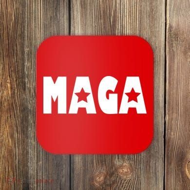 MAGA Star Logo Make America Great Again Coaster
