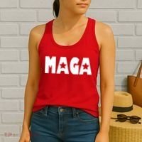 MAGA Star Logo Make America Great Again Women's Tank Top thumb 2