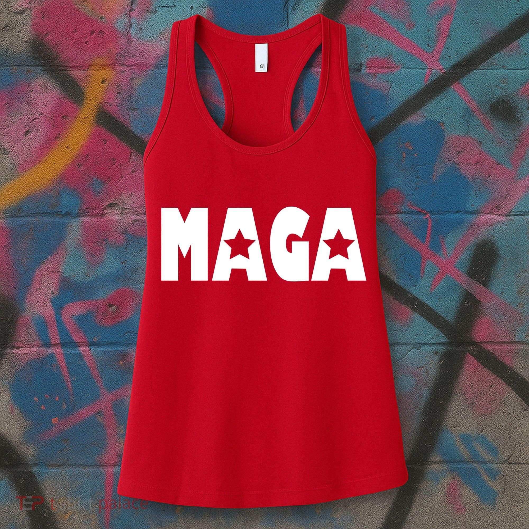 MAGA Star Logo Make America Great Again Women's Tank Top