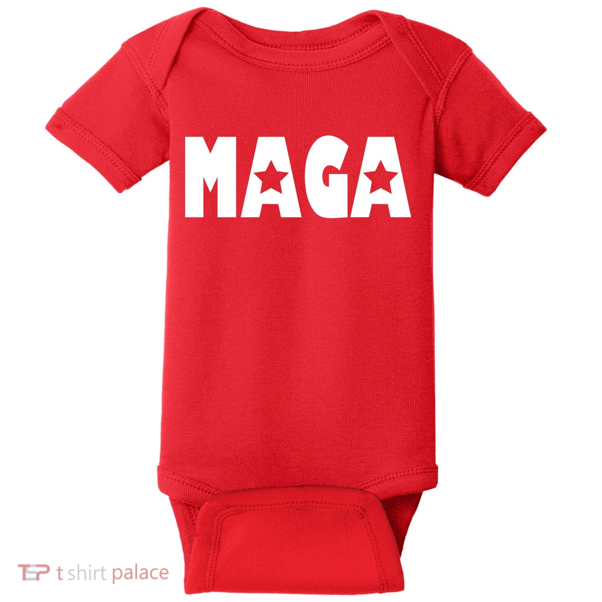 MAGA Star Logo Make America Great Again Baby Bodysuit