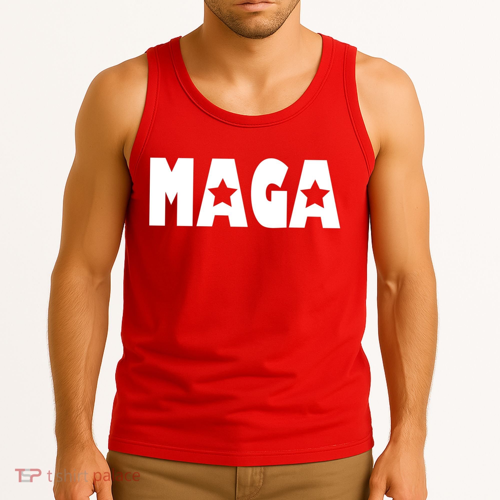 MAGA Star Logo Make America Great Again Tank Top