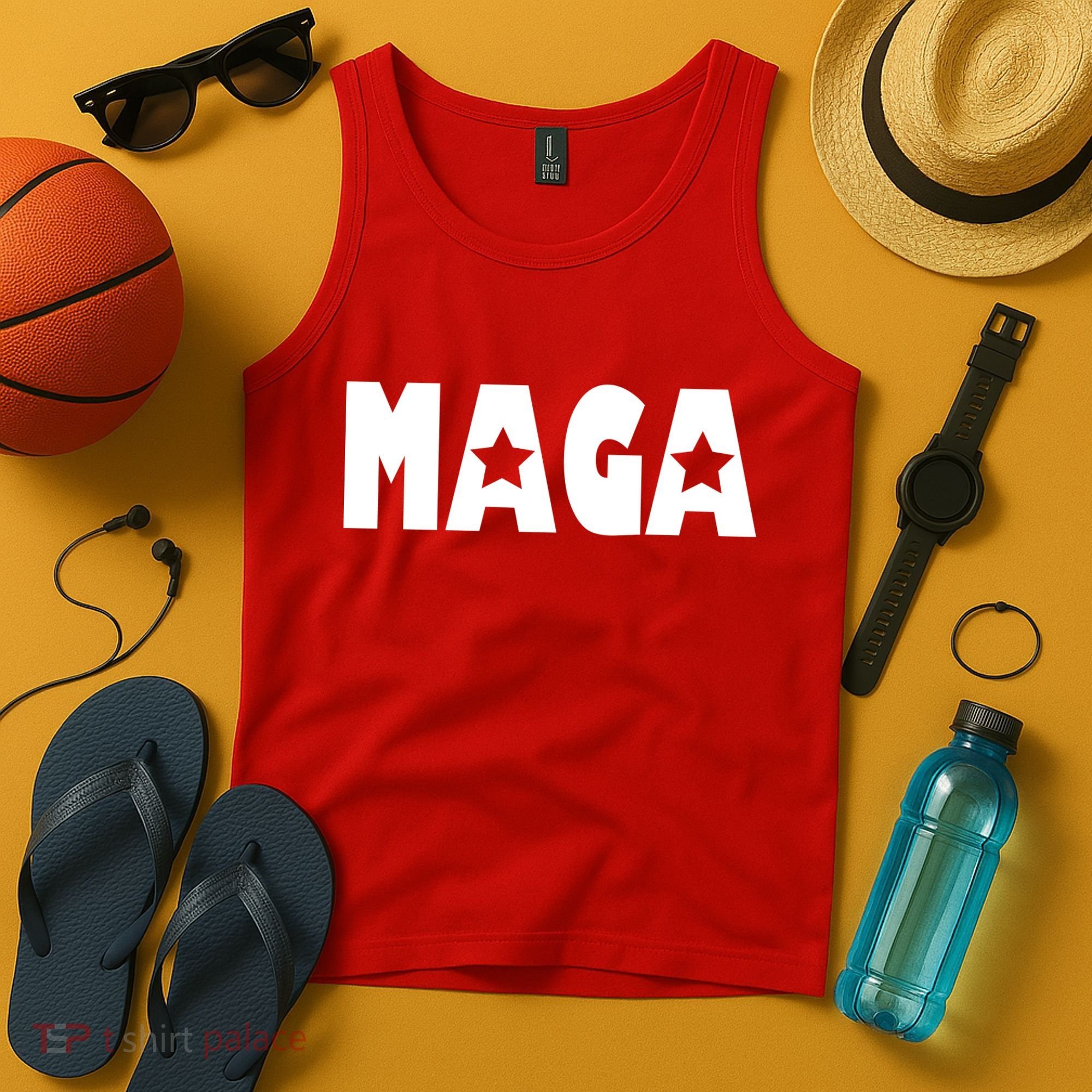 MAGA Star Logo Make America Great Again Tank Top