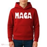 MAGA Star Logo Make America Great Again Kids Hoodie thumb 4